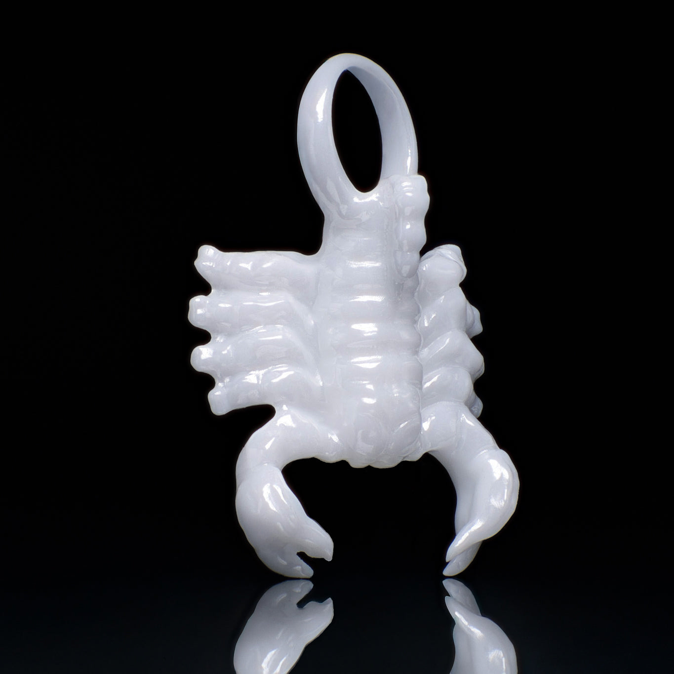 Skorpion Sternzeichen Charm – Keramik Anhänger Weiss