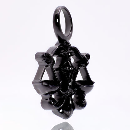 Waage Sternzeichen Charm – Keramik Anhänger Schwarz