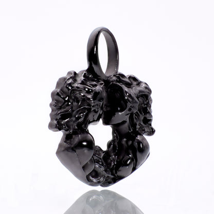 Zwilling Sternzeichen Charm – Keramik Anhänger Schwarz