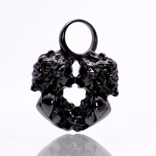Zwilling Sternzeichen Charm – Keramik Anhänger Schwarz