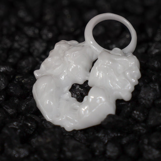 Zwilling Sternzeichen Charm – Keramik Anhänger Weiss