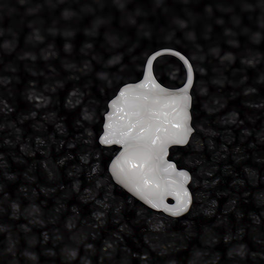 Jungfrau Sternzeichen Charm – Keramik Anhänger Weiss