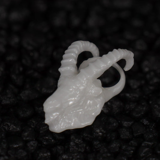 Steinbock Sternzeichen Charm – Keramik Anhänger Weiss