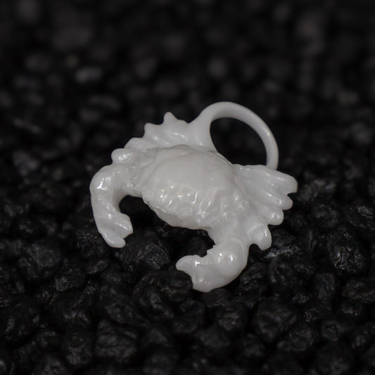 Krebs Sternzeichen Charm – Keramik Anhänger Weiss